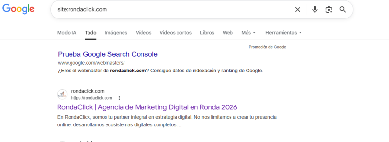 ¿Por qué mi web no sale en google?
