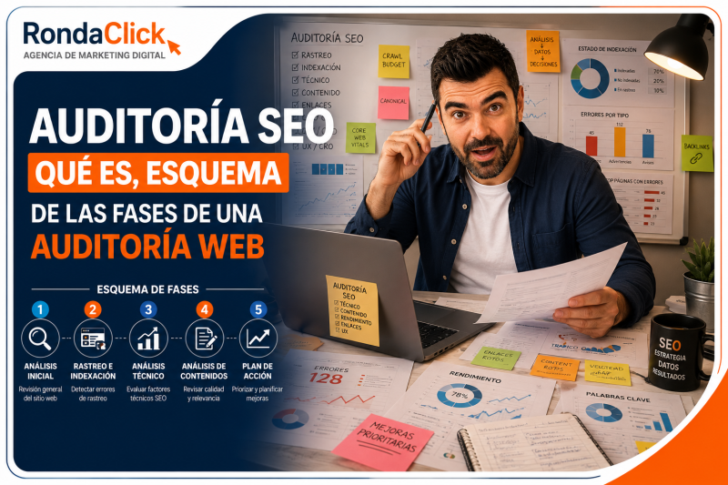Auditoría SEO qué es, para qué sirve Auditoría SEO qué es, esquema de las fases de una auditoría web